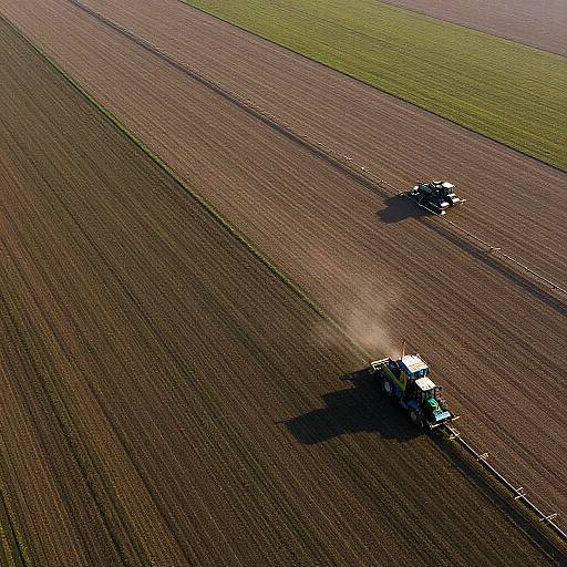 Aerial View of Sustainable Agriculture