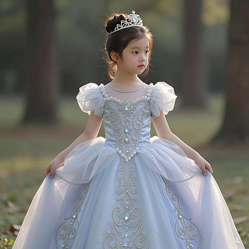 Enchanted Princess Portrait in Woodland