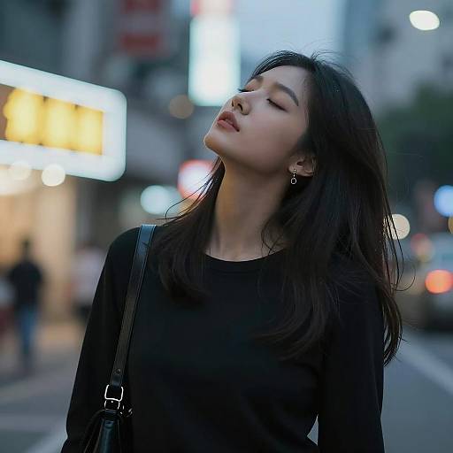 Urban Night Portrait of a Woman