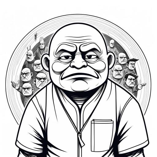 Stylized Wojak Meme in Ink Style