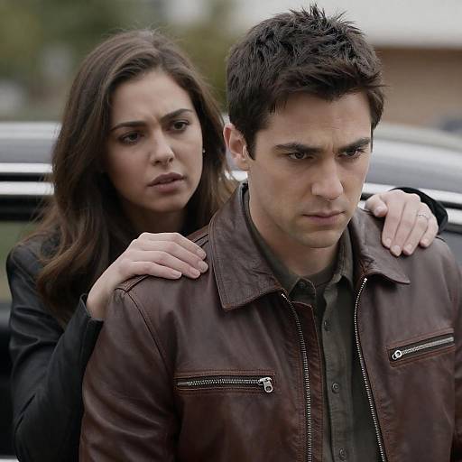 Emotional Moment Between Two People