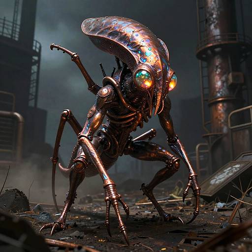 Eldritch Insectoid in Giger Style