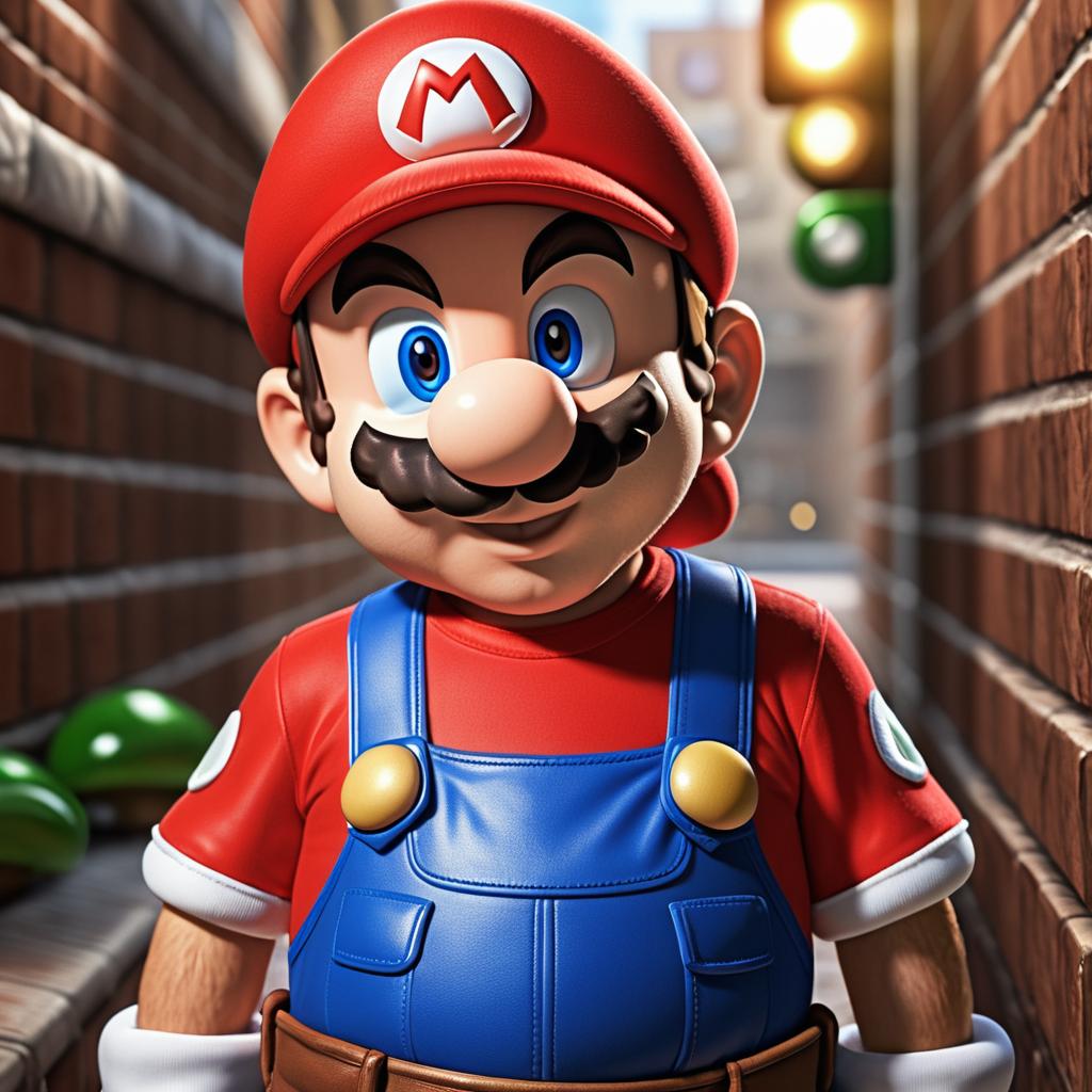 Photorealistic Mario on iPhone Capture