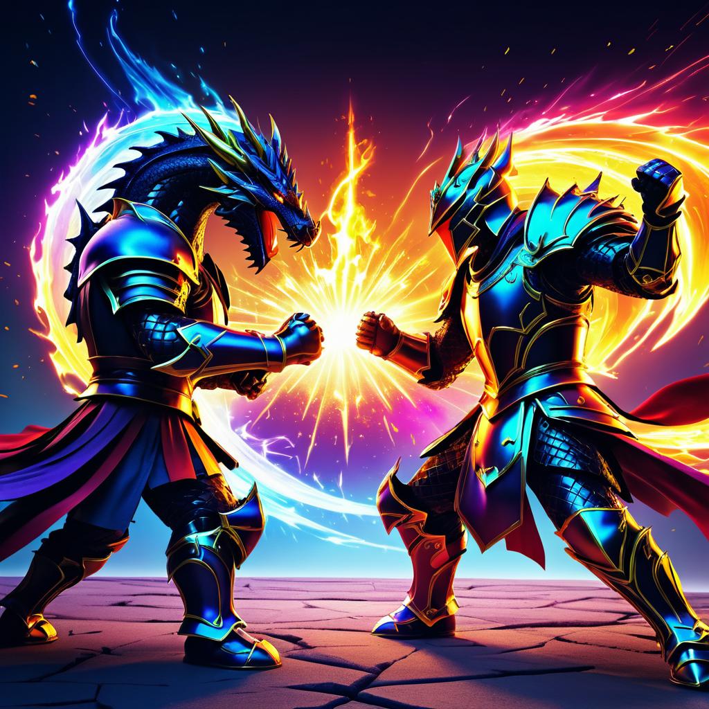 Knight vs. Dragon: Epic Energy Clash