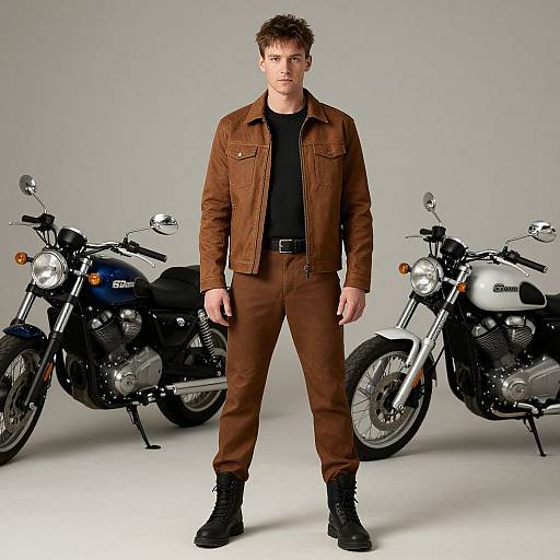 Greasers Outfit with Motorcycles