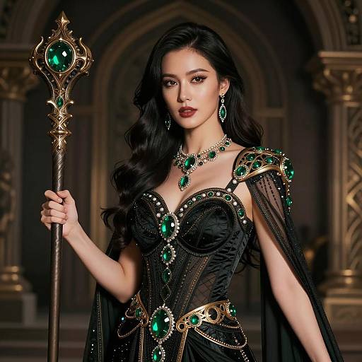 Enchanting Fantasy Portrait of a Confident Woman