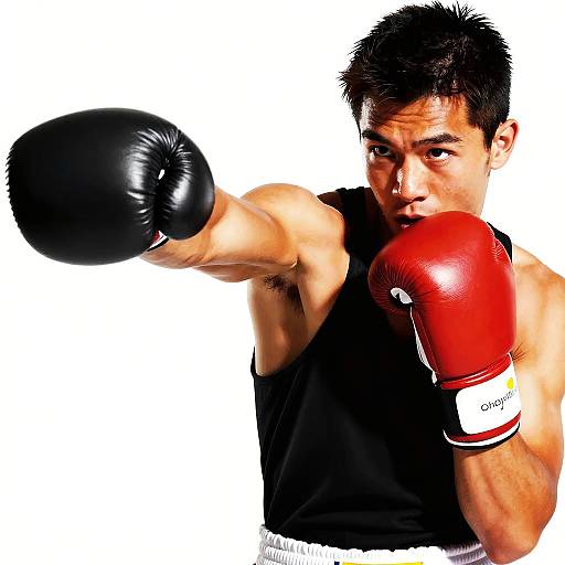 Patrick Nagel Style Boxer Artwork