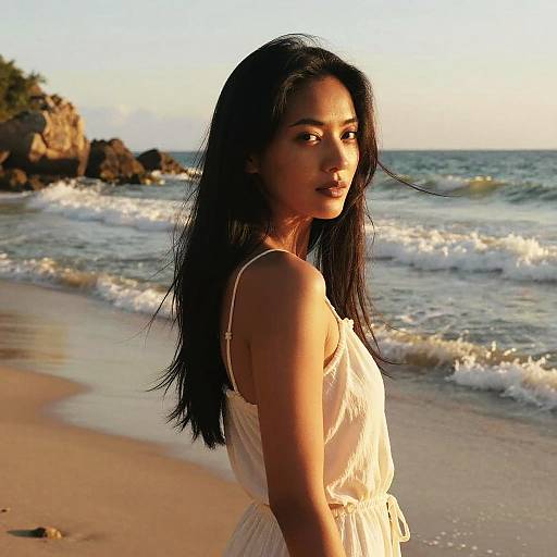 Golden Hour Beach Portrait