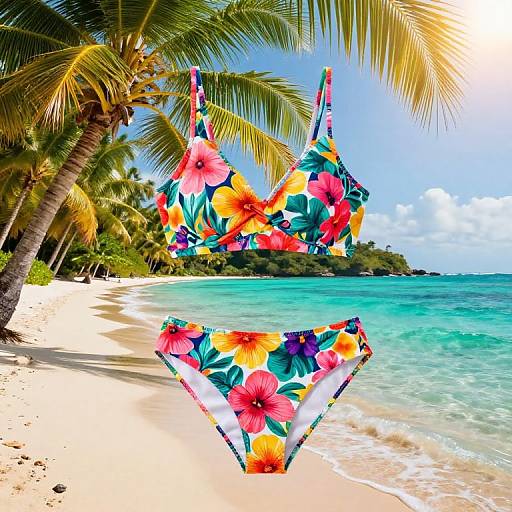Bukini Tropical Beach Fashion Scene
