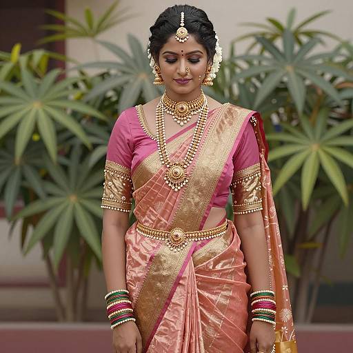 Elegant Indian Woman in Traditional Attire