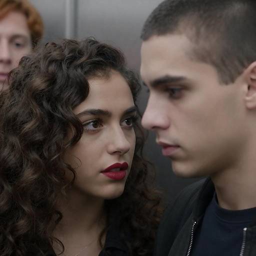 Intense Close-Up of a Young Couple