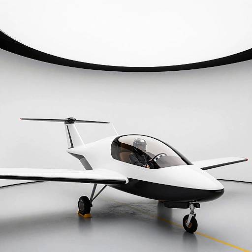 Futuristic Sleek Single-Person Aircraft