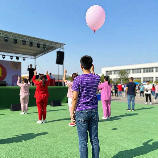 Vibrant Outdoor Festival Scene