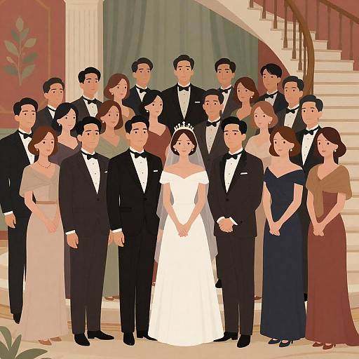 Elegant Royal Ball Celebration Scene