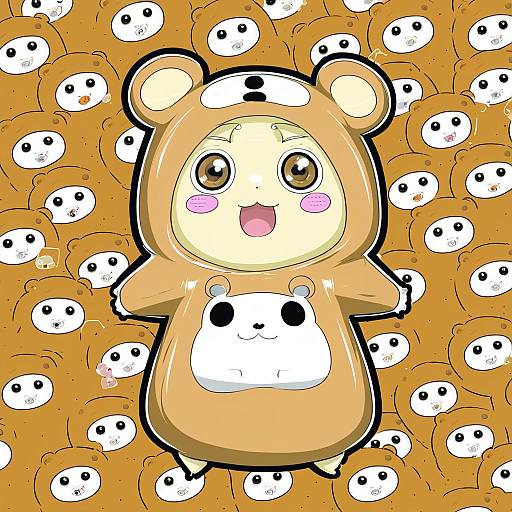 Illustration of Doma umaru, himouto! umaru-chan in the style of Chamaji