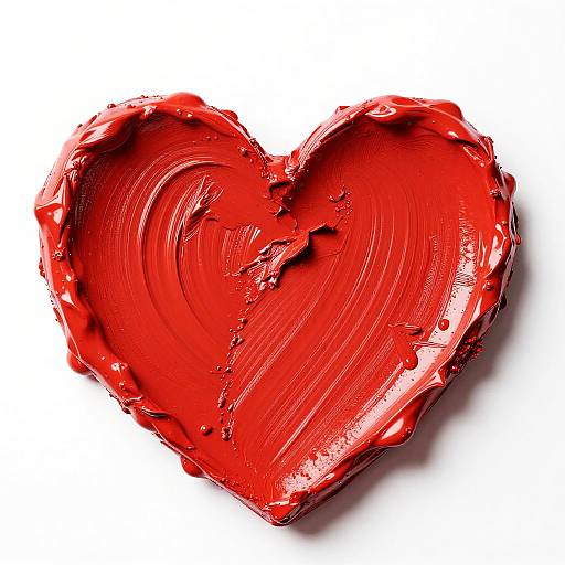 Bold Red Heart Close-Up