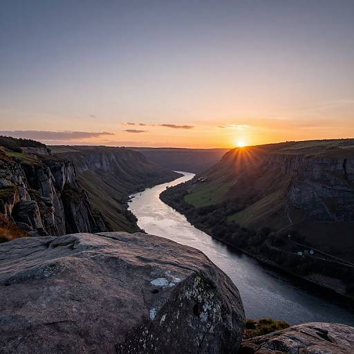 Sunset Panorama of New River Gorge