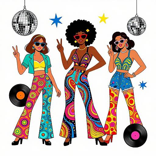 70s Psychedelic Pop Art Victory