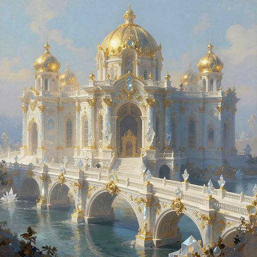 Ethereal Crystalline Palace Ruins