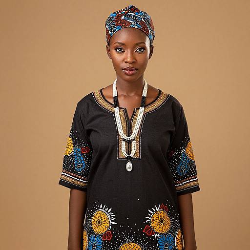 African Woman in Traditional Attire