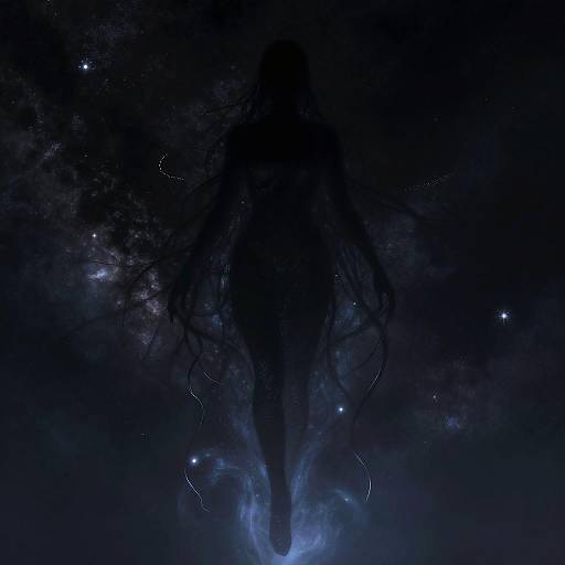 Mystical Shadow Entity in Cosmic Void