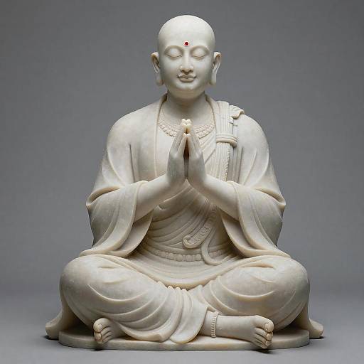 Bald Boy in Indian Style Robe