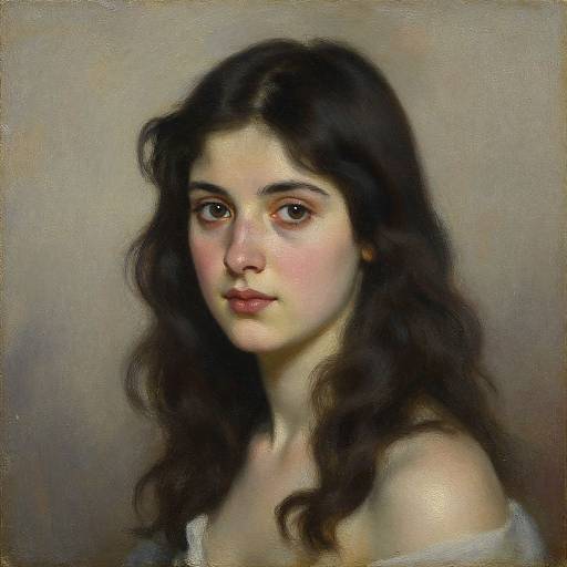 Elegant Oil Portrait by Cecil Riley