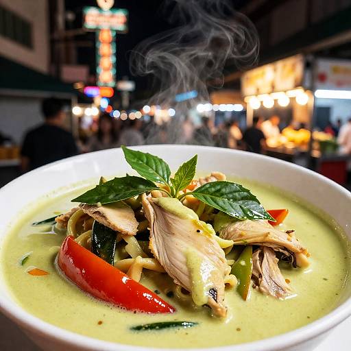 Thai Green Curry with Chicken and Vegetables