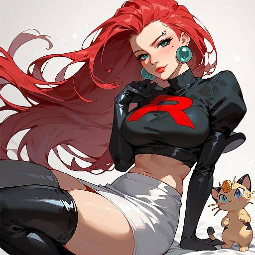 Red-Haired Solo Team Rocket Style