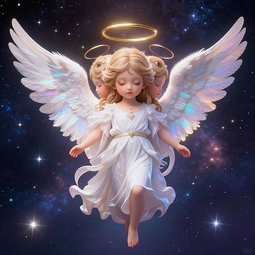 Cute Biblically Accurate Angel Illustration