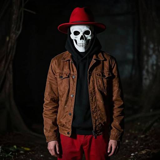 Eerie Figure in Shadowy Setting