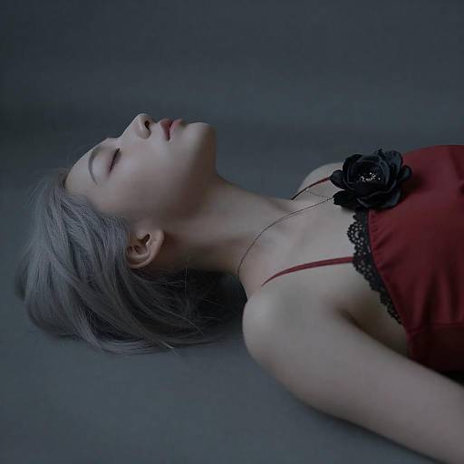 Elegant Portrait of a Pale Woman