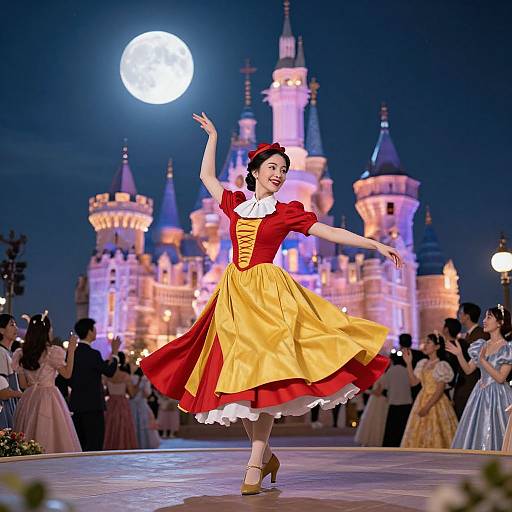 Mary Poppins Dance Under Moonlight