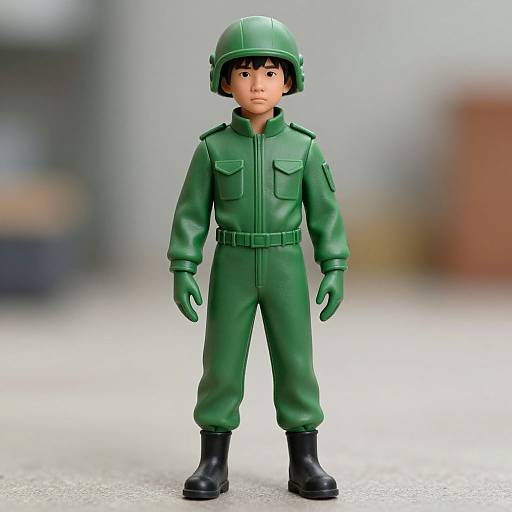 Realistic Green Plastic Army Man