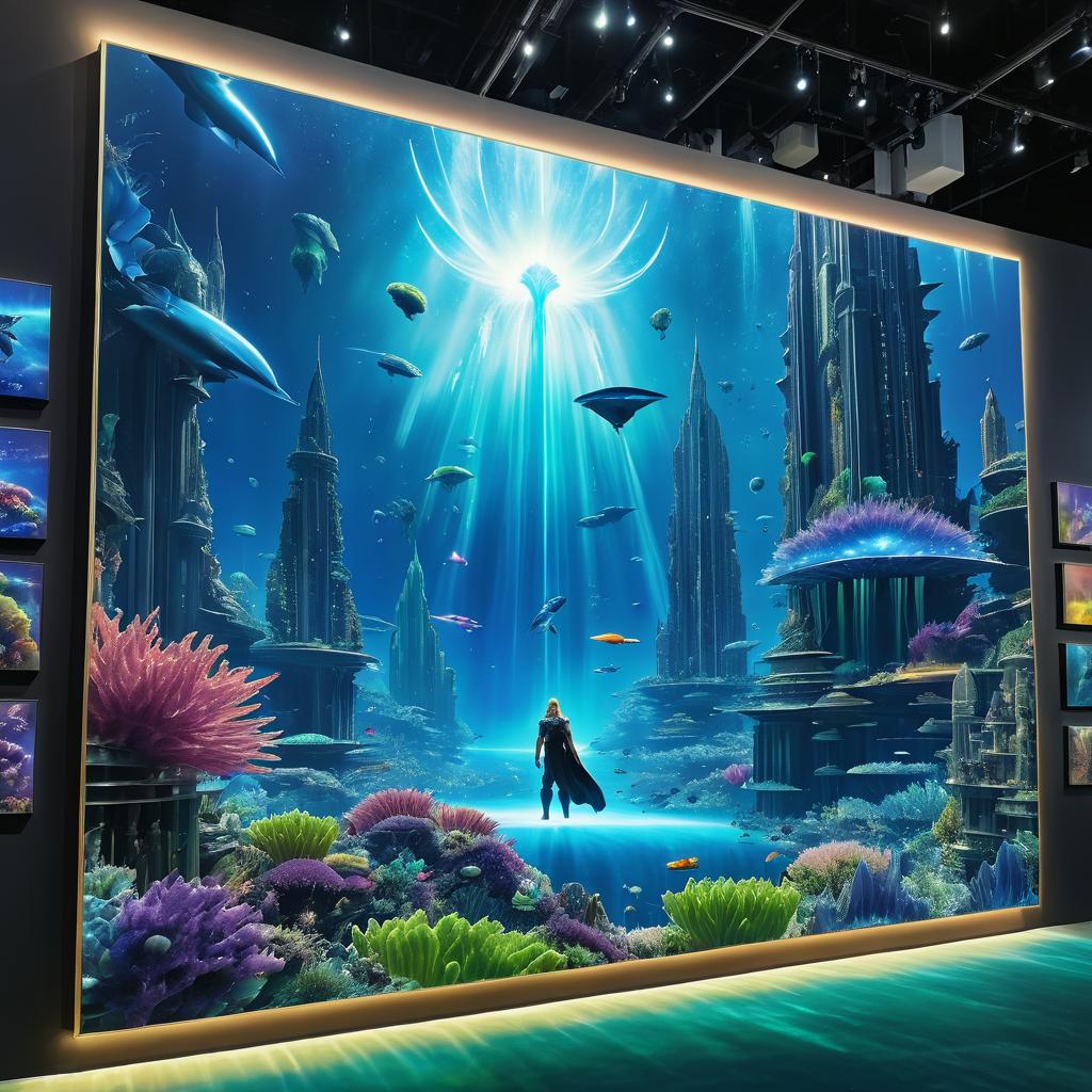 Epic Underwater Alien Adventure Poster