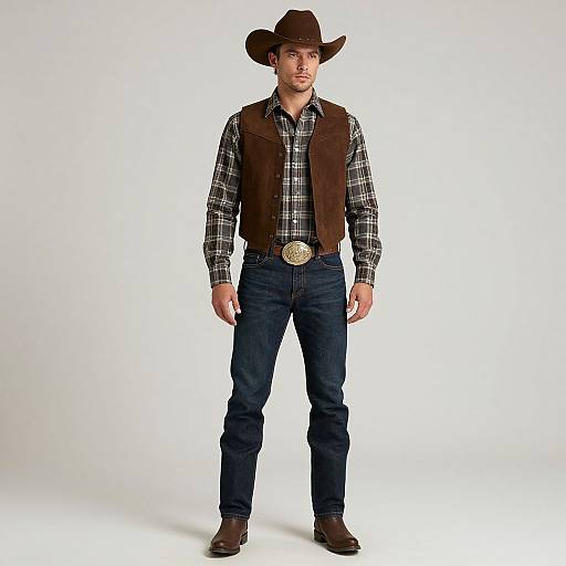 Man in Western Cowboy Costume