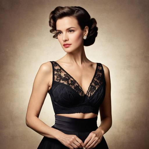 Elegant Retro Fashion Spread with Mature Model