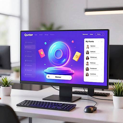 AI-Designed Vibrant Futuristic Banners