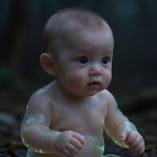 Adorable Baby Cthulhu in Dark Glow