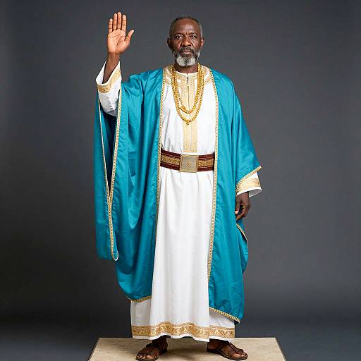 Regal Black Man in Elegant Attire