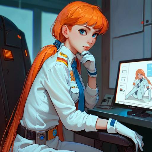 Military Pilot Girl in Sci-Fi Setting