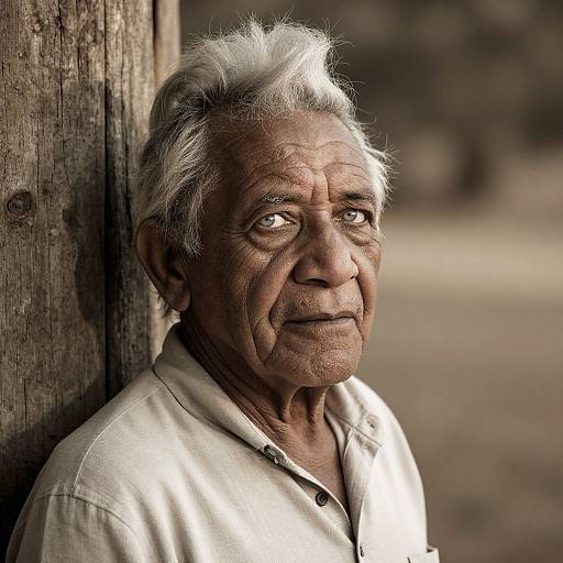 Elderly Aboriginal Man Portrait