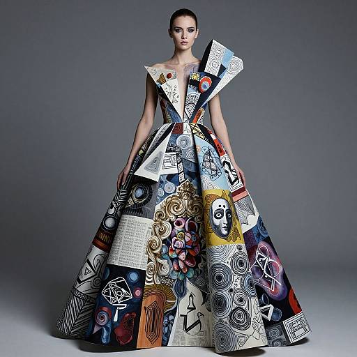 Avant-Garde High-Fashion Portrait