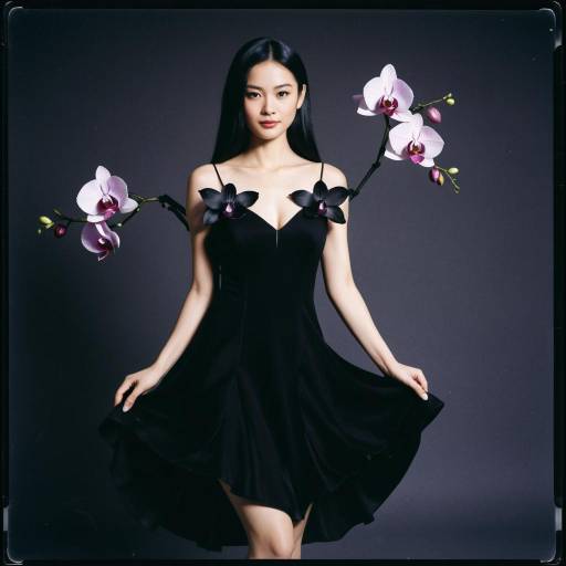 Sophisticated Black Orchid Cosplay Costume