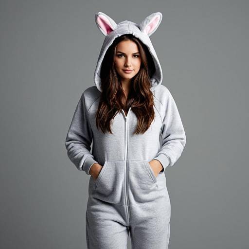 Realistic Adult Onesie Costume with Hood