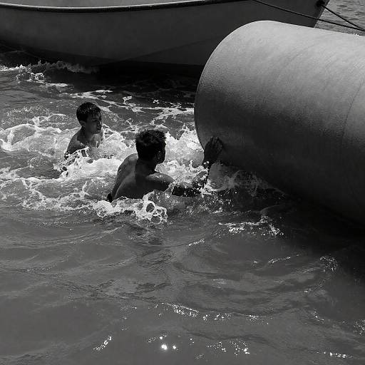 Struggle in Black and White Waters