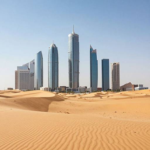 Skyscrapers Rising from Desert Sands