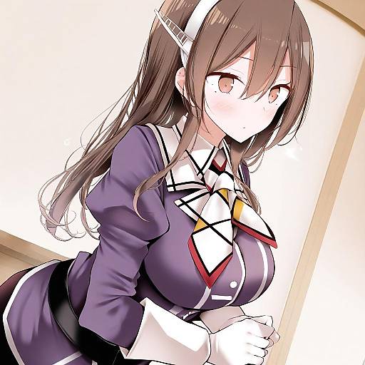 Illustration of Ashigara kai ni (kancolle), kantai collection in the style of Oouso