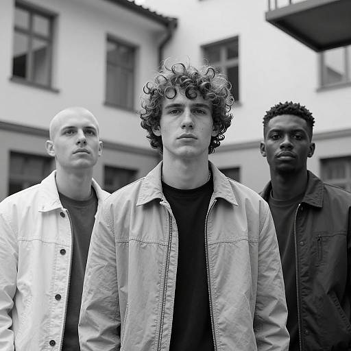 Urban Portrait of Three Young Men