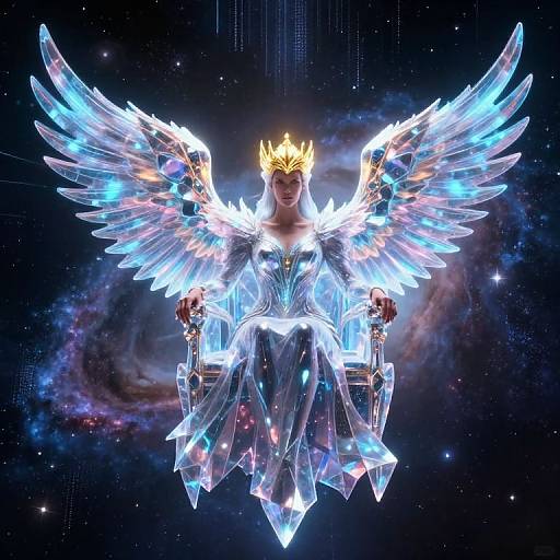 Galaxy Empress on Crystalline Throne